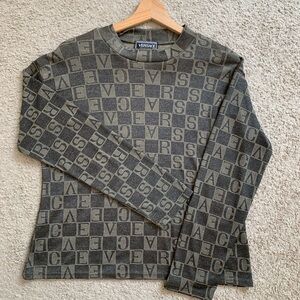 Vintage Versace monogram long sleeve
